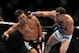 LOS ANGELES, CA - OCTOBER 24: UFC Light Heavyweight Champion Lyoto Machida (R) battles with UFC Light Heavyweight challenger Mauricio Rua (L) during their title fight at UFC 104 at Staples Center on October 24, 2009 in Los Angeles, California. (Photo by Jon Kopaloff/Getty Images)
