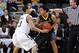 NASHVILLE, TN - NOVEMBER 11: John Jenkins #23 of the Vanderbilt Commodores defends against Jabari Brown #32 of the Oregon Ducks during their game at Memorial Gymansium on November 11, 2011 in Nashville, Tennessee. Vanderbilt defeated Oregon 78-64.(Photo by Joe Robbins/Getty Images)