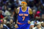 Carmelo Injures Hand