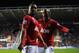 READING, ENGLAND - DECEMBER 01: Anderson of Manchester United celebrates scoring a goal with teammate Ashley Young during the Barclays Premier League match between Reading and Manchester United at Madejski Stadium on December 1, 2012 in Reading, England. (Photo by Michael Regan/Getty Images)