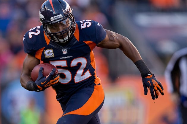 Denver Broncos' Wesley Woodyard out Against Raiders