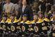 BOSTON, MA - APRIL 21: Head coach Claude Julien of the Boston Bruins looks for a penalty call during the first period against the Washington Capitals in Game Five of the Eastern Conference Quarterfinals during the 2012 NHL Stanley Cup Playoffs at TD Garden on April 21, 2012 in Boston, Massachusetts. (Photo by Bruce Bennett/Getty Images)