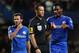 LONDON, ENGLAND - OCTOBER 28: John Obi Mikel of Chelsea talks to referee Mark Clattenburg as team mate Juan Mata looks on during the Barclays Premier League match between Chelsea and Manchester United at Stamford Bridge on October 28, 2012 in London, England. (Photo by Shaun Botterill/Getty Images)