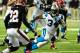 ATLANTA, GA - SEPTEMBER 30: DeAngelo Williams #34 of the Carolina Panthers carries the ball for a touchdown against Thomas DeCoud #28 of the Atlanta Falcons at the Georgia Dome on September 30, 2012 in Atlanta, Georgia (Photo by Scott Cunningham/Getty Images)