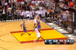 Watch: Wade and James Connect on Double-Alley-Oop