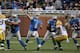 DETROIT, MI - NOVEMBER 18: Matthew Stafford #9 of the Detroit Lions drops back to pass during the game against the Green Bay Packers at Ford Field on November 18, 2012 in Detroit, Michigan. The Packers defeated the Lions 24-20. (Photo by Leon Halip/Getty Images)