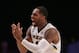 Nov 22, 2012; Paradise Island, BAHAMAS; Missouri Tigers forward Alex Oriakhi (42) reacts after scoring against the Stanford Cardinal during the 2012 Battle 4 Atlantis in the Imperial Arena at the Atlantis Resort. Missouri won 78-70. Mandatory Credit: Kevin Jairaj-USA TODAY Sports