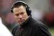 Nov 3, 2012; Cincinnati, OH, USA; Cincinnati Bearcats head coach Butch Jones reacts during the first half against the Syracuse Orange at Nippert Stadium. Mandatory Credit: Frank Victores-USA TODAY Sports