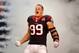 J.J. Watt emerges from hell to drag Tom Brady down with him. Or it's a pregame introduction. You know, one or the other.