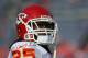 DENVER - NOVEMBER 14: Running back Jamaal Charles #25 of the Kansas City Chiefs warms up prior to facing the Denver Broncos at INVESCO Field at Mile High on November 14, 2010 in Denver, Colorado. The Broncos defeated the Chiefs 49-29. (Photo by Doug Pensinger/Getty Images)