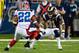ST. LOUIS, MO - SEPTEMBER 28: Jason Craft #31 of the St. Louis Rams covers Fred Jackson #22 of the Buffalo Bills at the Edward Jones Dome on September 28, 2008 in St. Louis, Missouri. (Photo by Dilip Vishwanat/Getty Images)