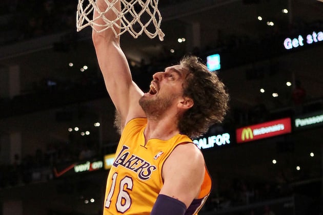 Lakers' Gasol out at OKC for Knee Tendinitis