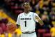 Dec. 05, 2012; Tempe, AZ, USA; Arizona State Sun Devils guard Jahii Carson (1) dribbles the ball up the court in the game against the Hartford Hawks in the second half at Wells Fargo Arena. The Devils defeated the Hawks 71-63. Mandatory Credit: Jennifer Stewart-USA TODAY Sports
