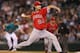 SEATTLE, WA - AUGUST 31: Starting pitcher Dan Haren #24 of the Los Angeles Angels of Anaheim pitches against the Seattle Mariners at Safeco Field on August 31, 2012 in Seattle, Washington. (Photo by Otto Greule Jr/Getty Images)