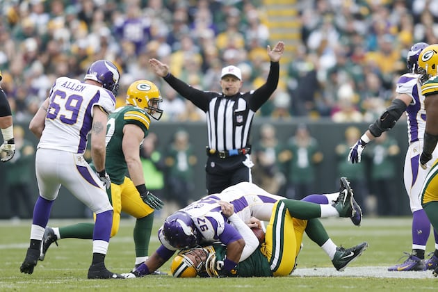 Vikings' Everson Griffen, Jasper Brinkley Fined for Hits on Packers