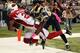 ST LOUIS, MO - OCTOBER 04: Patrick Peterson #21 of the Arizona Cardinals intercepts a pass intended for Brian Quick #83 of the St. Louis Rams during the game at Edward Jones Dome on October 4, 2012 in St Louis, Missouri. (Photo by Jamie Squire/Getty Images)