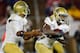 STANFORD, CA - NOVEMBER 30: Johnathan Franklin #23 of the UCLA Bruins takes the handoff from Brett Hundley #17 against the Stanford Cardinals in the second quarter during the Pac-12 Championship Game at Stanford Stadium on November 30, 2012 in Stanford, California. (Photo by Thearon W. Henderson/Getty Images)