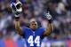 EAST RUTHERFORD, NJ - NOVEMBER 25: Running back Ahmad Bradshaw #44 of the New York Giants reacts after a touchdown review call in the third quarter against the Green Bay Packers at MetLife Stadium on November 25, 2012 in East Rutherford, New Jersey. (Photo by Al Bello/Getty Images)