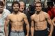 LAS VEGAS, NV - DECEMBER 07: Boxers Manny Pacquiao (L) and Juan Manuel Marquez pose during the official weigh-in for their welterweight bout at the MGM Grand Garden Arena on December 7, 2012 in Las Vegas, Nevada. Pacquiao and Marquez will fight each other for the fourth time on Dec. 8 in Las Vegas. (Photo by Jeff Bottari/Getty Images)