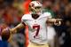 NEW ORLEANS, LA - NOVEMBER 25: Colin Kaepernick #7 of the San Francisco 49ers looks to throw the ball against the New Orleans Saints at The Mercedes-Benz Superdome on November 25, 2012 in New Orleans, Louisiana. (Photo by Chris Graythen/Getty Images)