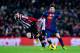 BARCELONA, SPAIN - DECEMBER 01: Lionel Messi of FC Barcelona duels for the ball with Fernando Amorebieta of Athletic Club during the La Liga match between FC Barcelona and Athletic Club at Camp Nou on December 1, 2012 in Barcelona, Spain. (Photo by David Ramos/Getty Images)