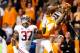 KNOXVILLE, TN - OCTOBER 20: Cordarrelle Patterson #84 of the Tennessee Volunteers pulls in this reception against Robert Lester #37 of the Alabama Crimson Tide at Neyland Stadium on October 20, 2012 in Knoxville, Tennessee. (Photo by Kevin C. Cox/Getty Images)