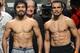 LAS VEGAS, NV - DECEMBER 07: Boxers Manny Pacquiao (L) and Juan Manuel Marquez pose during the official weigh-in for their welterweight bout at the MGM Grand Garden Arena on December 7, 2012 in Las Vegas, Nevada. Pacquiao and Marquez will fight each other for the fourth time on Dec. 8 in Las Vegas. (Photo by Jeff Bottari/Getty Images)