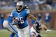 DETROIT, MI - NOVEMBER 22: Mikel Leshoure #25 of the Detroit Lions looks for open running room while playing the Houston Texans at Ford Field on November 22, 2012 in Detroit, Michigan. Houston won the game 34-31. Photo by Gregory Shamus/Getty Images)