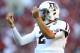 TUSCALOOSA, AL - NOVEMBER 10: Quarterback Johnny Manziel #2 of the Texas A&M Aggies celebrates after a touchdown during the game against the Alabama Crimson Tide at Bryant-Denny Stadium on November 10, 2012 in Tuscaloosa, Alabama. (Photo by Mike Zarrilli/Getty Images)