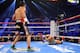 LAS VEGAS, NV - DECEMBER 08: (L-R) Juan Manuel Marquez knocks down Manny Pacquiao in the third round during their welterweight bout at the MGM Grand Garden Arena on December 8, 2012 in Las Vegas, Nevada. (Photo by Al Bello/Getty Images)