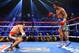 LAS VEGAS, NV - DECEMBER 08: (R-L) Manny Pacquiao knocks down Juan Manuel Marquez in the fifth round during their welterweight bout at the MGM Grand Garden Arena on December 8, 2012 in Las Vegas, Nevada. (Photo by Al Bello/Getty Images)