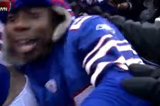 Bills Tight End Has Lambeau Leap Fail When Fans Don't Catch Him (VIDEO)