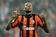 DONETSK, UKRAINE - OCTOBER 18: Fernandinho of FC Shakhtar Donetsk celebrates his goal during the Ukrainian League match between FC Shakhtar Donetsk and FC Karpaty Lviv held on October 18, 2009 at the Donbass Arena, in Donetsk, Ukraine. (Photo by Alexander Khudoteply/EuroFootball/Getty Images)