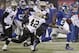 EAST RUTHERFORD, NJ - DECEMBER 09: David Wilson #22 of the New York Giants breaks away from Isa Abdul-Quddus #42 of the New Orleans Saints during their game at MetLife Stadium on December 9, 2012 in East Rutherford, New Jersey. (Photo by Jeff Zelevansky/Getty Images)