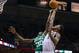 Nov 10, 2012; Milwaukee, WI, USA; Boston Celtics forward Brandon Bass (30) battles Milwaukee Bucks center Larry Sanders (8) for a rebound during the game at the BMO Harris Bradley Center. The Celtics defeated the Bucks 96-92. Mandatory Credit: Jeff Hanisch-USA TODAY Sports