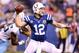 INDIANAPOLIS, IN - DECEMBER 09: Andrew Luck #12 of the Indianapolis Colts throws a pass during the NFL game against the Tennessee Titans at Lucas Oil Stadium on December 9, 2012 in Indianapolis, Indiana. (Photo by Andy Lyons/Getty Images)
