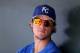 SURPRISE, AZ - MARCH 12: Wil Myers #70 of the Kansas City Royals in the dugout during the spring training game against the San Francisco Giants at Surprise Stadium on March 12, 2012 in Surprise, Arizona. (Photo by Christian Petersen/Getty Images)