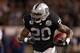 OAKLAND, CA - DECEMBER 06: Darren McFadden #20 of the Oakland Raiders runs with the ball against the Denver Broncos at O.co Coliseum on December 6, 2012 in Oakland, California. (Photo by Ezra Shaw/Getty Images)