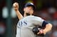 ARLINGTON, TX - AUGUST 28: James Shields #33 of the Tampa Bay Rays throws against the Texas Rangers at Rangers Ballpark in Arlington on August 28, 2012 in Arlington, Texas. (Photo by Ronald Martinez/Getty Images)