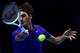LONDON, ENGLAND - NOVEMBER 12: Roger Federer of Switzerland returns a shot during his men's singles final match against Novak Djokovic of Serbia during day eight of the ATP World Tour Finals at O2 Arena on November 12, 2012 in London, England. (Photo by Matthew Lewis/Getty Images)