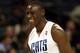 CHARLOTTE, NC - NOVEMBER 13: Bismack Biyombo #0 of the Charlotte Bobcats smiles as he walks off the court during their game against the Washington Wizards at Time Warner Cable Arena on November 13, 2012 in Charlotte, North Carolina. NOTE TO USER: User expressly acknowledges and agrees that, by downloading and or using this photograph, User is consenting to the terms and conditions of the Getty Images License Agreement. (Photo by Streeter Lecka/Getty Images)