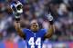 EAST RUTHERFORD, NJ - NOVEMBER 25: Running back Ahmad Bradshaw #44 of the New York Giants reacts after a touchdown review call in the third quarter against the Green Bay Packers at MetLife Stadium on November 25, 2012 in East Rutherford, New Jersey. (Photo by Al Bello/Getty Images)