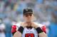 Dec 9, 2012; Charlotte, NC, USA; Atlanta Falcons quarterback Matt Ryan (2) reacts on the sidelines in the second quarter at Bank of America Stadium. Mandatory Credit: Bob Donnan-USA TODAY Sports