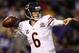 MINNEAPOLIS, MN - DECEMBER 09: Quarterback Jay Cutler#6 of the Chicago Bears throws against the Minnesota Vikings at Mall of America Field on December 9, 2012 in Minneapolis, Minnesota. (Photo by Matthew Stockman/Getty Images)