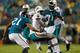 JACKSONVILLE, FL - AUGUST 21: Brandon Marshall #19 of the Miami Dolphins catches a pass against Derek Cox #19 of the Jacksonville Jaguars during the preseason game at EverBank Field on August 21, 2010 in Jacksonville, Florida. (Photo by Sam Greenwood/Getty Images)