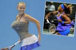 Caroline Wozniacki Imitates Serena Williams