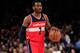 NEW YORK, NY - APRIL 13: John Wall #2 of the Washington Wizards dribbles against the New York Knicks at Madison Square Garden on April 13, 2012 in New York City. NOTE TO USER: User expressly acknowledges and agrees that, by downloading and/or using this Photograph, user is consenting to the terms and conditions of the Getty Images License Agreement. (Photo by Chris Trotman/Getty Images)