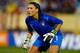 EAST HARTFORD, CT - OCTOBER 23: Hope Solo #1 of the United States plays in goal against Germany during the game on October 23, 2012 at Rentschler Field in East Hartford, Connecticut. (Photo by Jared Wickerham/Getty Images)