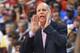 PHILADELPHIA, PA - OCTOBER 31: Head coach Doug Collins of the Philadelphia 76ers yells to the team on the floor during the game against the Denver Nuggets at the Wells Fargo Center on October 31, 2012 in Philadelphia, Pennsylvania. The 76ers won 84-75. NOTE TO USER: User expressly acknowledges and agrees that, by downloading and or using this photograph, User is consenting to the terms and conditions of the Getty Images License Agreement. (Photo by Drew Hallowell/Getty Images)