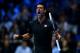 LONDON, ENGLAND - NOVEMBER 12: Novak Djokovic of Serbia celebrates match point during his men's singles final match against Roger Federer of Switzerland during day eight of the ATP World Tour Finals at O2 Arena on November 12, 2012 in London, England. (Photo by Matthew Lewis/Getty Images)